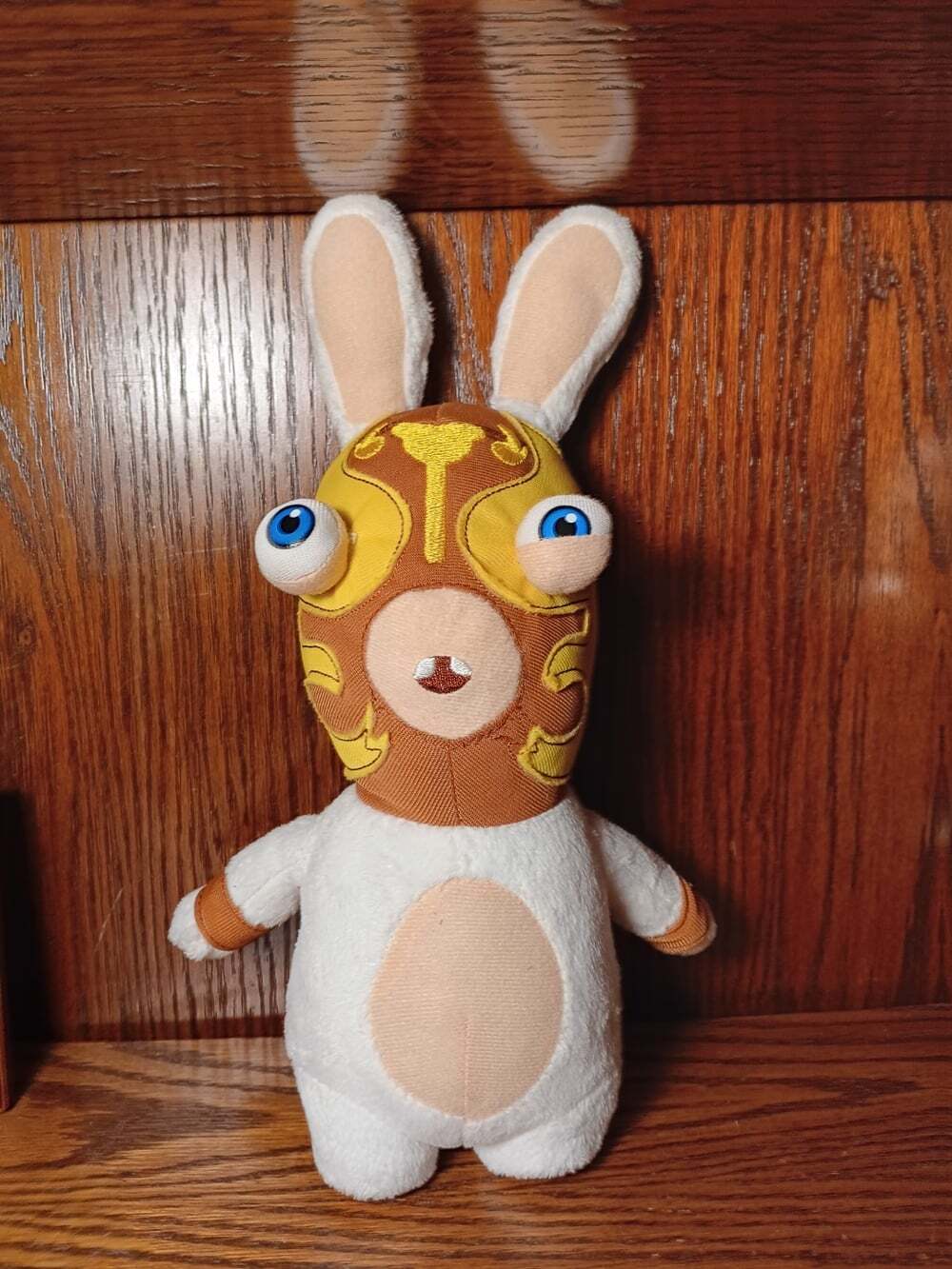 2014 Ubisoft Rabbids Invasion 11" Loco Libre Wrestler Rabbit Plush RARE - Picture 2 of 5